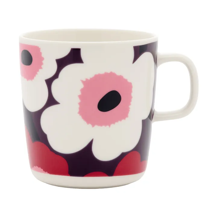 Unikko kopp 40 cl - White-plum-cranberry-pink - Marimekko