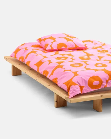 Unikko putetrekk 50x60 cm - Orange-pink - Marimekko