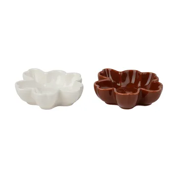 Unikko Shape skål Ø11 cm 2 deler - White-plum - Marimekko