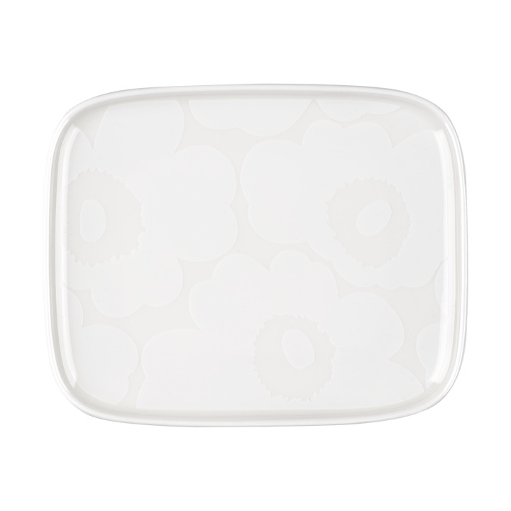 Unikko tallerken 12x15 cm - White - Marimekko