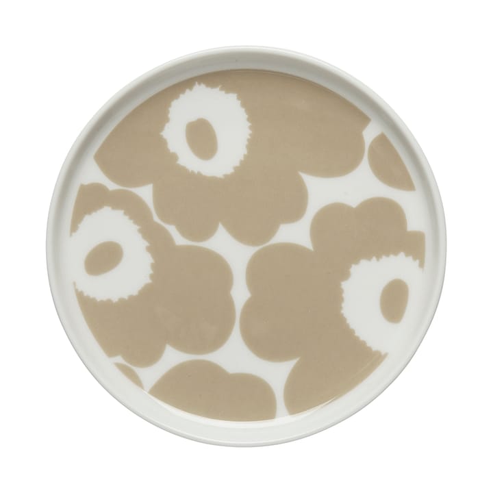 Unikko tallerken Ø13,5 cm, Hvit-beige Marimekko