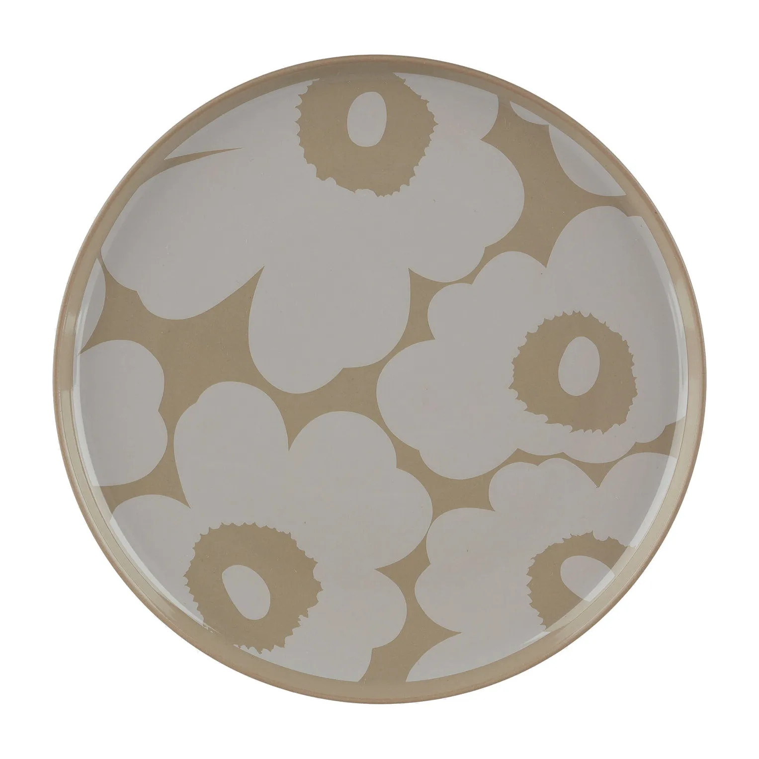 Unikko tallerken Ø 20 cm, terra-hvit Marimekko
