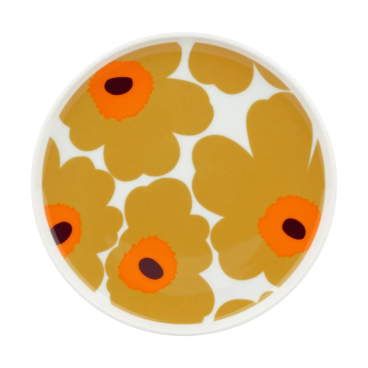 Marimekko Unikko tallerken Ø 20 cm White-caramel-warm orange