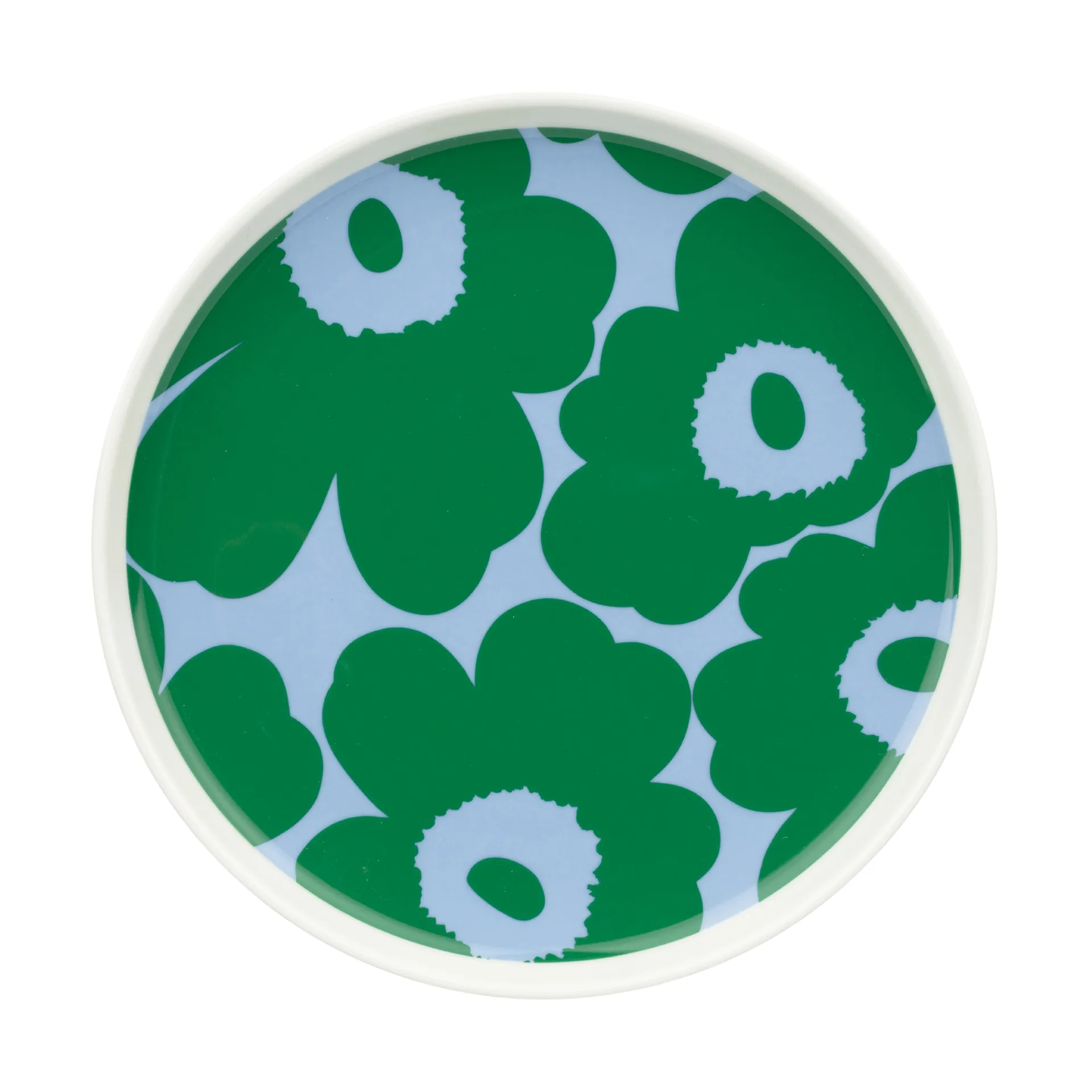 Unikko tallerken Ø 20 cm, White-green-light blue Marimekko