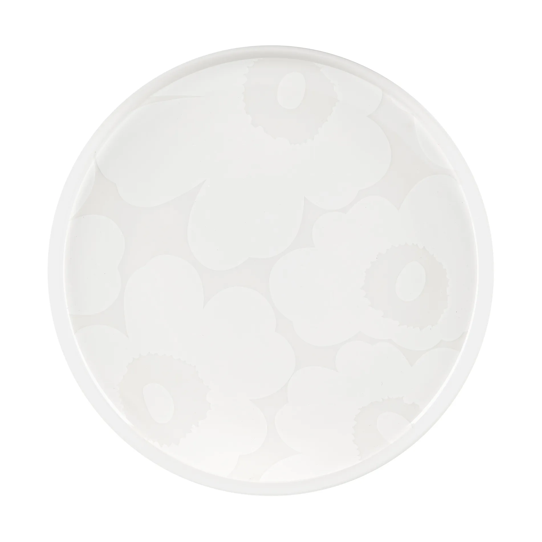 Unikko tallerken Ø 20 cm, White-off white Marimekko