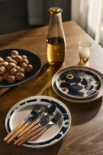 Unikko tallerken Ø 25 - Hvit-mørkeblå - Marimekko