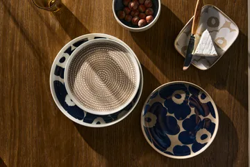 Unikko tallerken Ø 25 - Hvit-mørkeblå - Marimekko