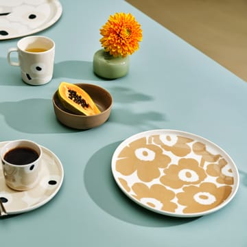 Unikko tallerken beige-hvit - Ø25 cm - Marimekko