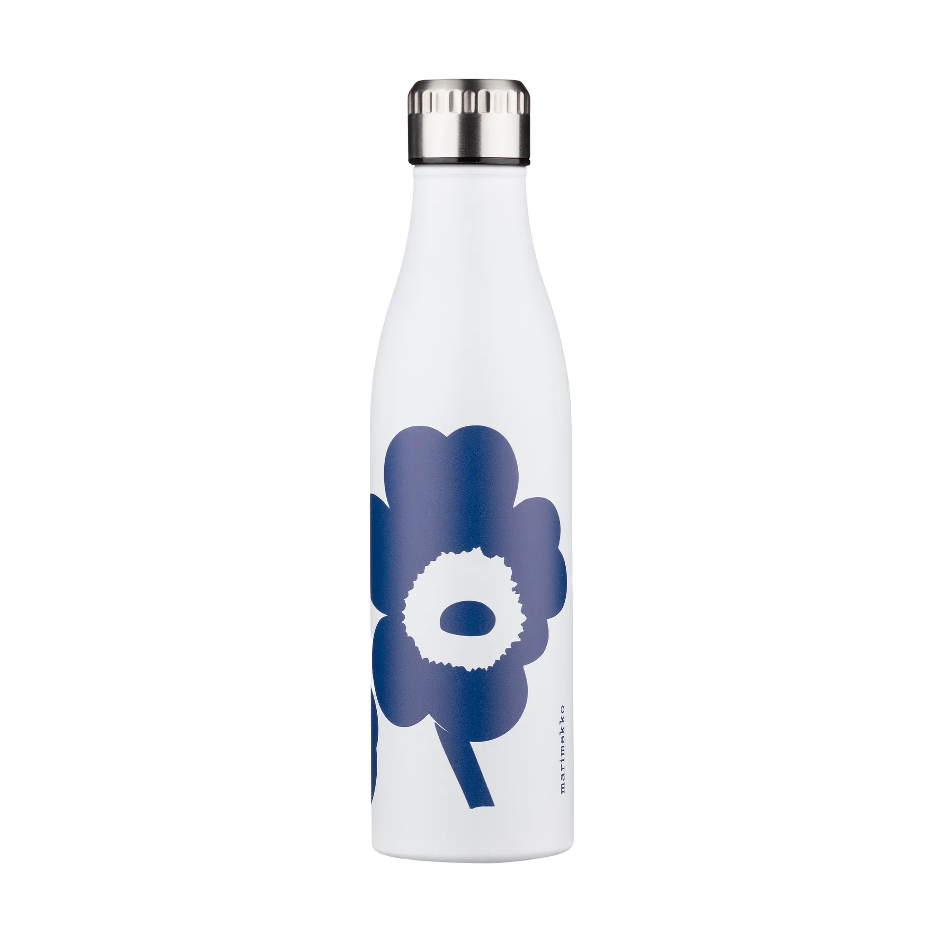 Unikko vannflaske, White-blue, 0,5 L Marimekko