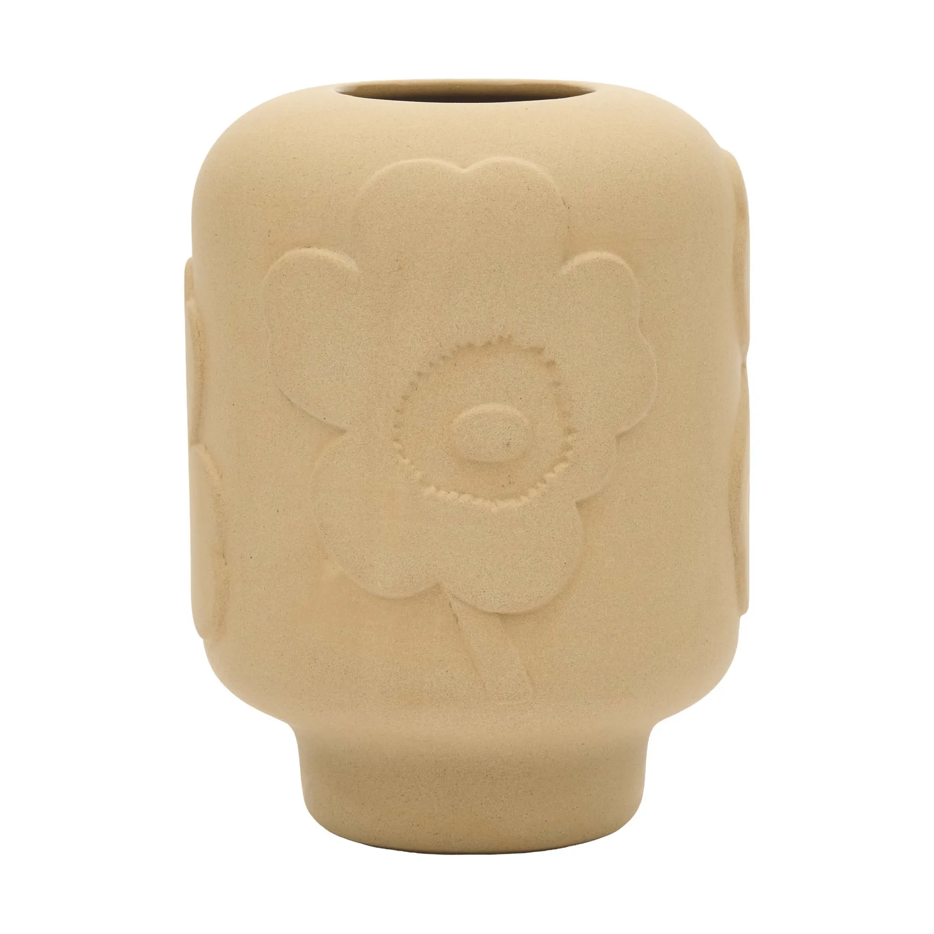 Unikko vase keramikk 18 cm, Sandstein Marimekko