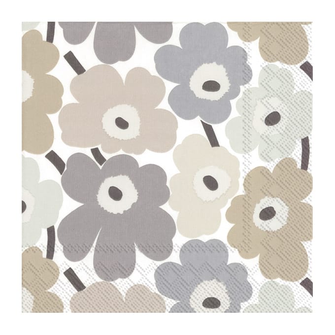 Unikot serviett 33 x 33 cm 20-pakning, Linen Marimekko