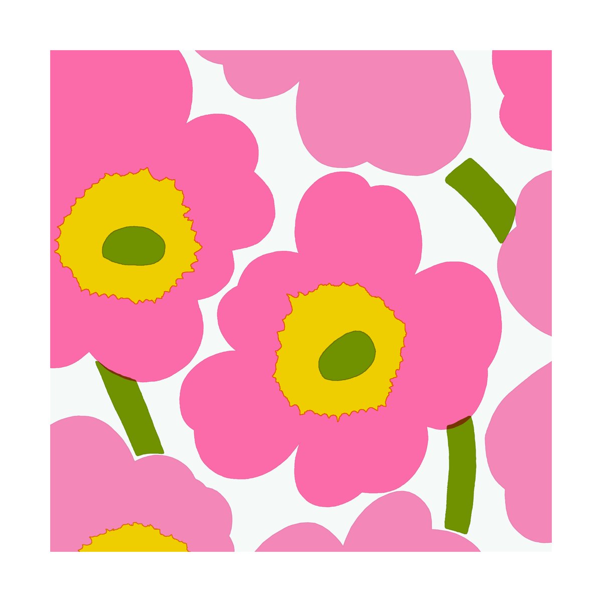 Marimekko Unniko serviett 33x33 cm 20-pk Pink