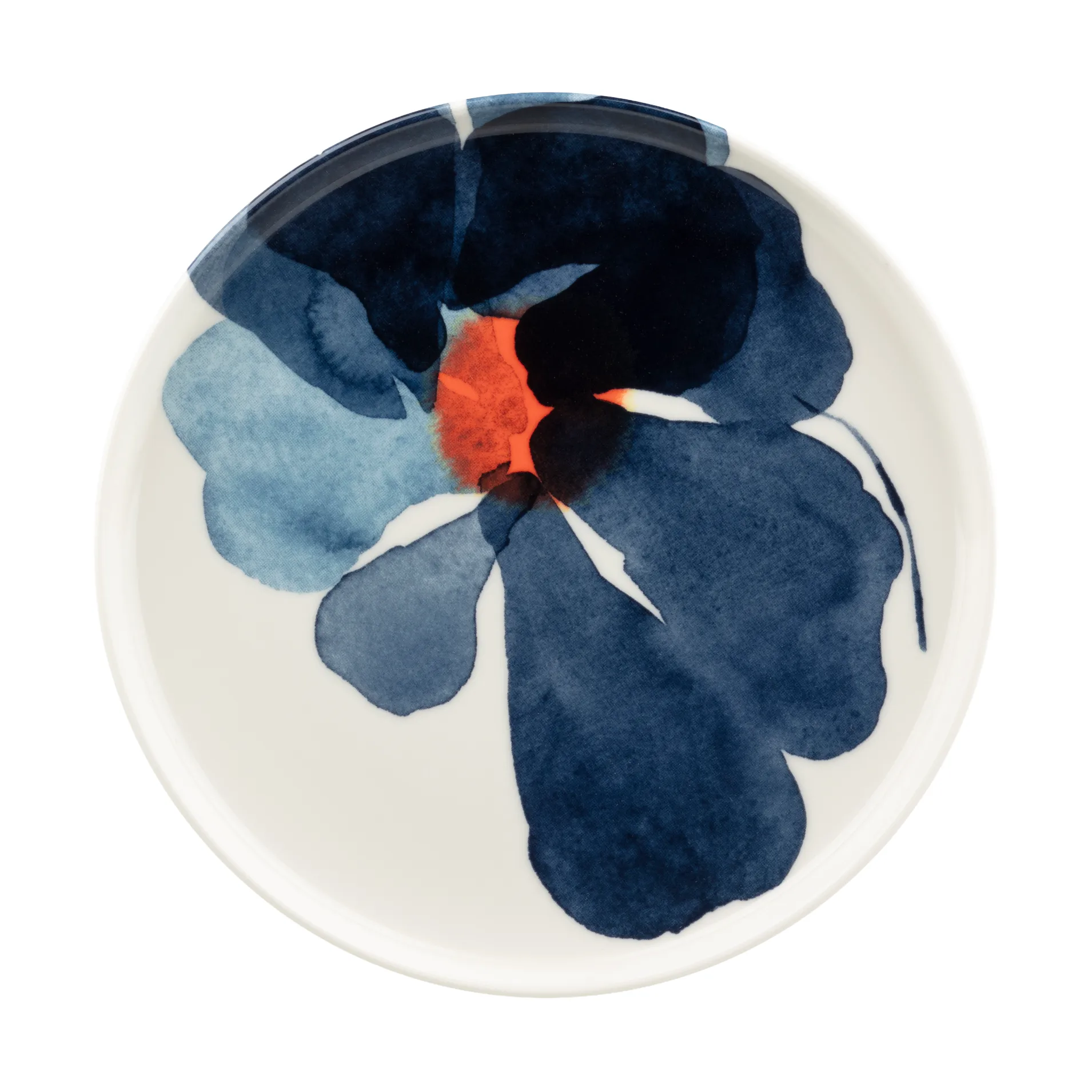 Marimekko Valssi tallerken White-blue-orange