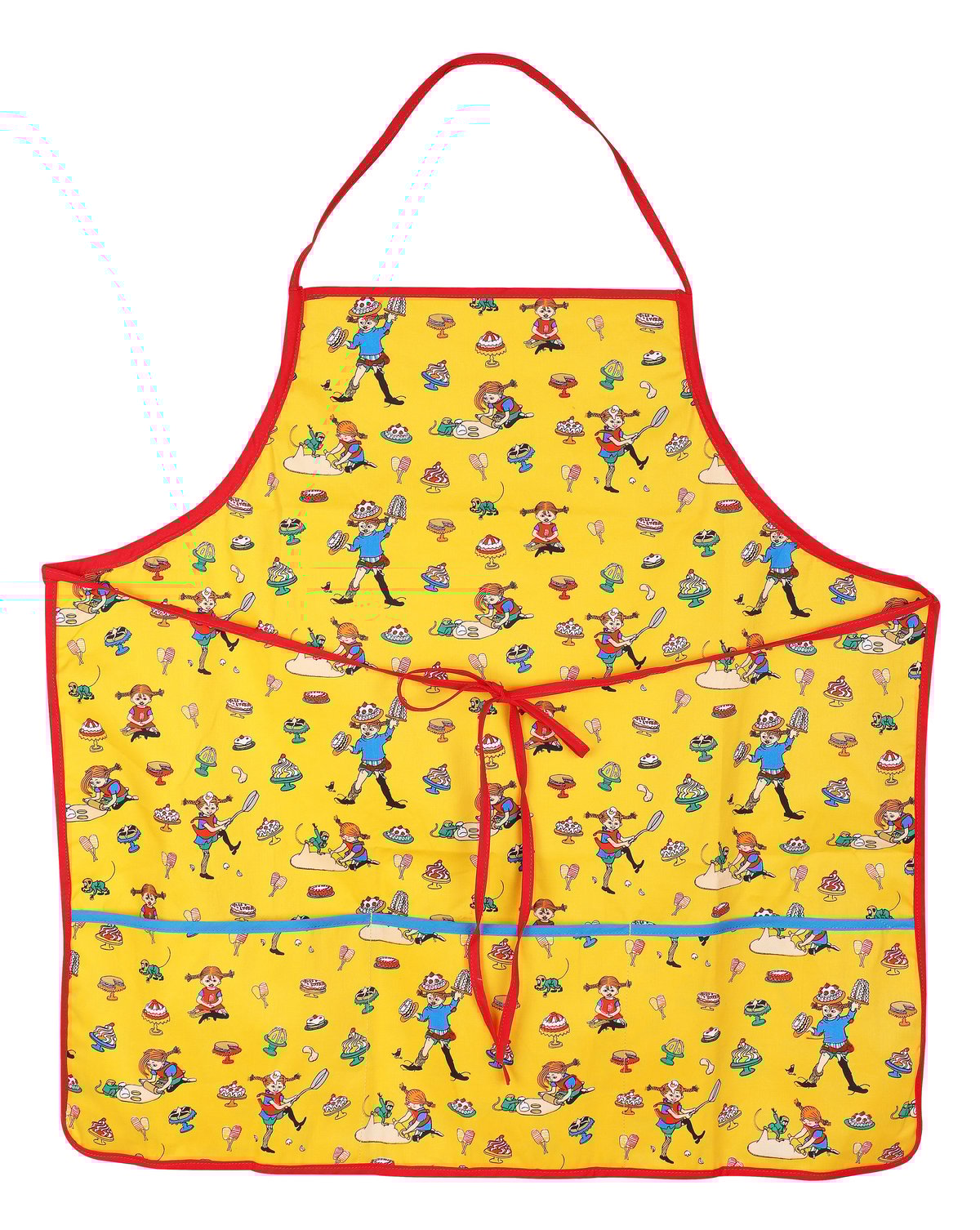 Martinex Pippi baker forkle Voksen 70x70 cm Gul