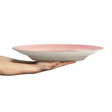 Basic serveringsfat Ø41 cm - Lyserosa - Mateus