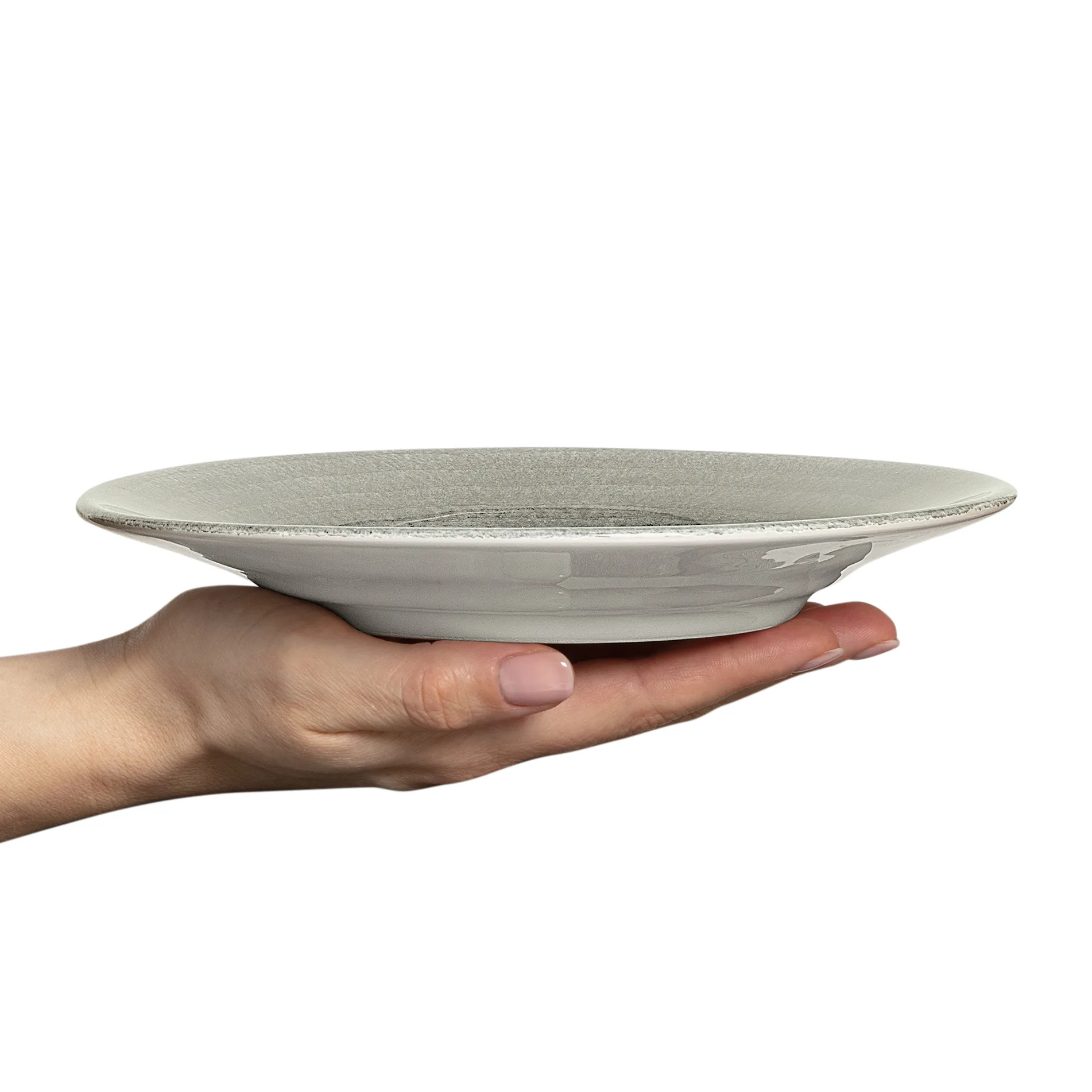 Basic tallerken 21 cm, Grå Mateus