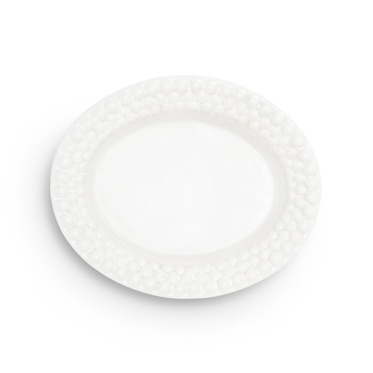 Mateus Bubbles oval tallerken 20 cm Hvit