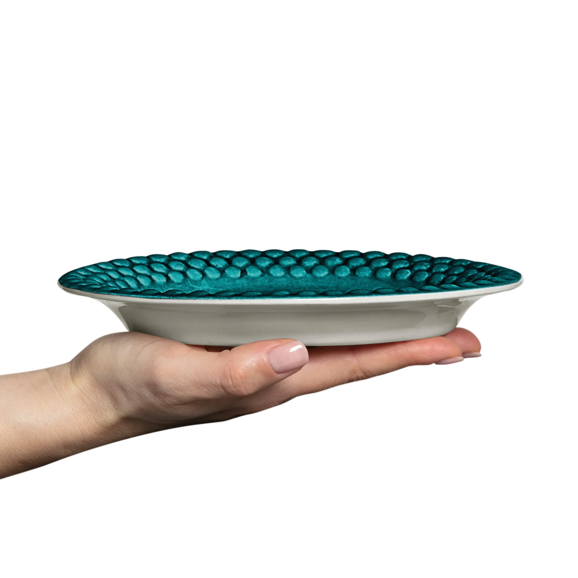 Bubbles oval tallerken 20 cm, Ocean Mateus