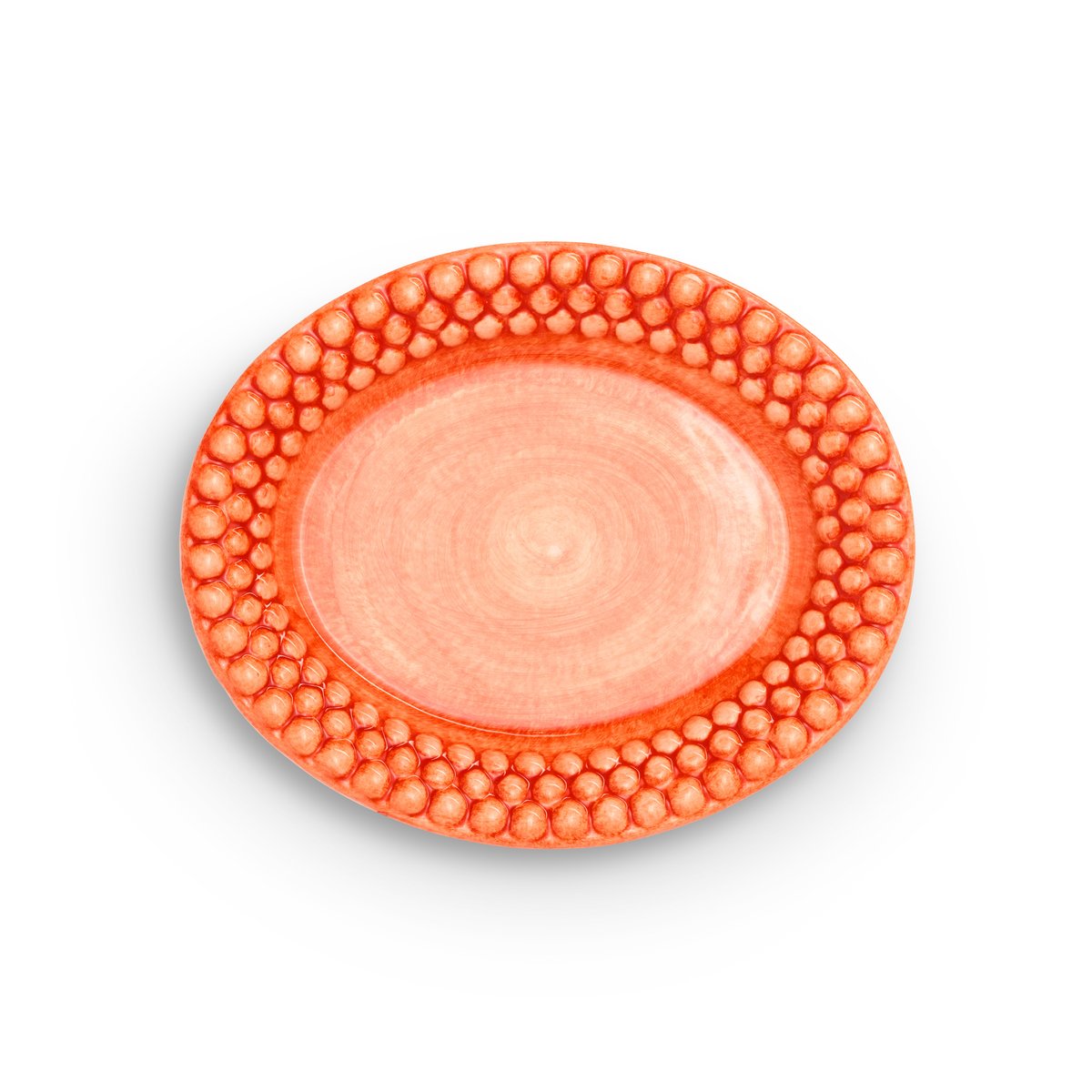 Mateus Bubbles oval tallerken 20 cm Oransje