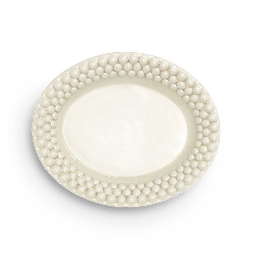 Mateus Bubbles oval tallerken 20 cm Sand