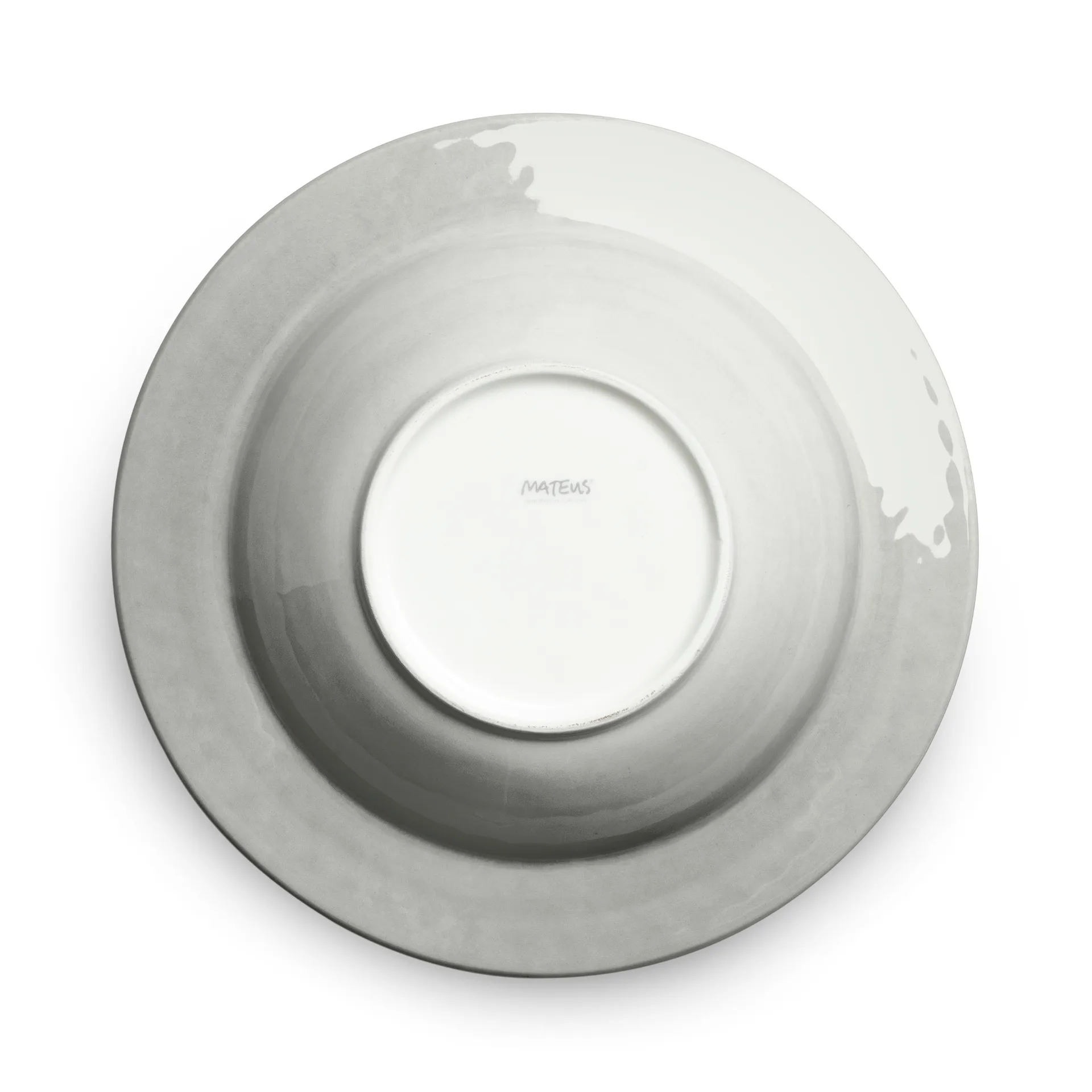 Bubbles suppetallerken 25 cm, Grå Mateus