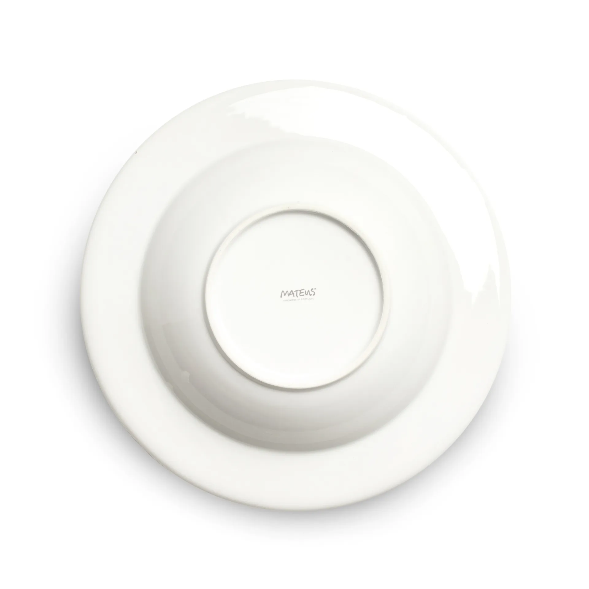 Bubbles suppetallerken 25 cm, Hvit Mateus
