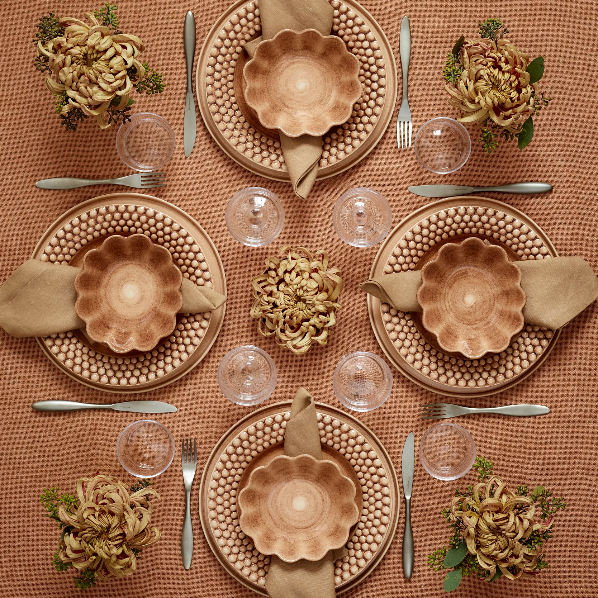 Bubbles tallerken 28 cm, Cinnamon Mateus