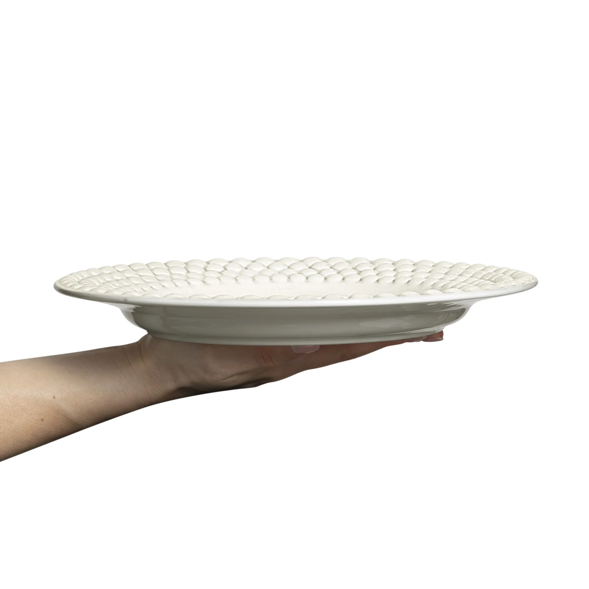 Bubbles tallerken 28 cm, Sand Mateus