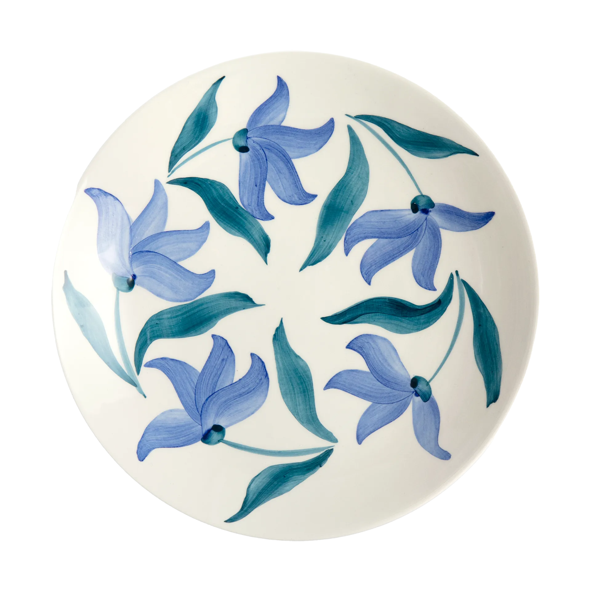 Flowers blossom asjett Ø20 cm, Hvit Mateus