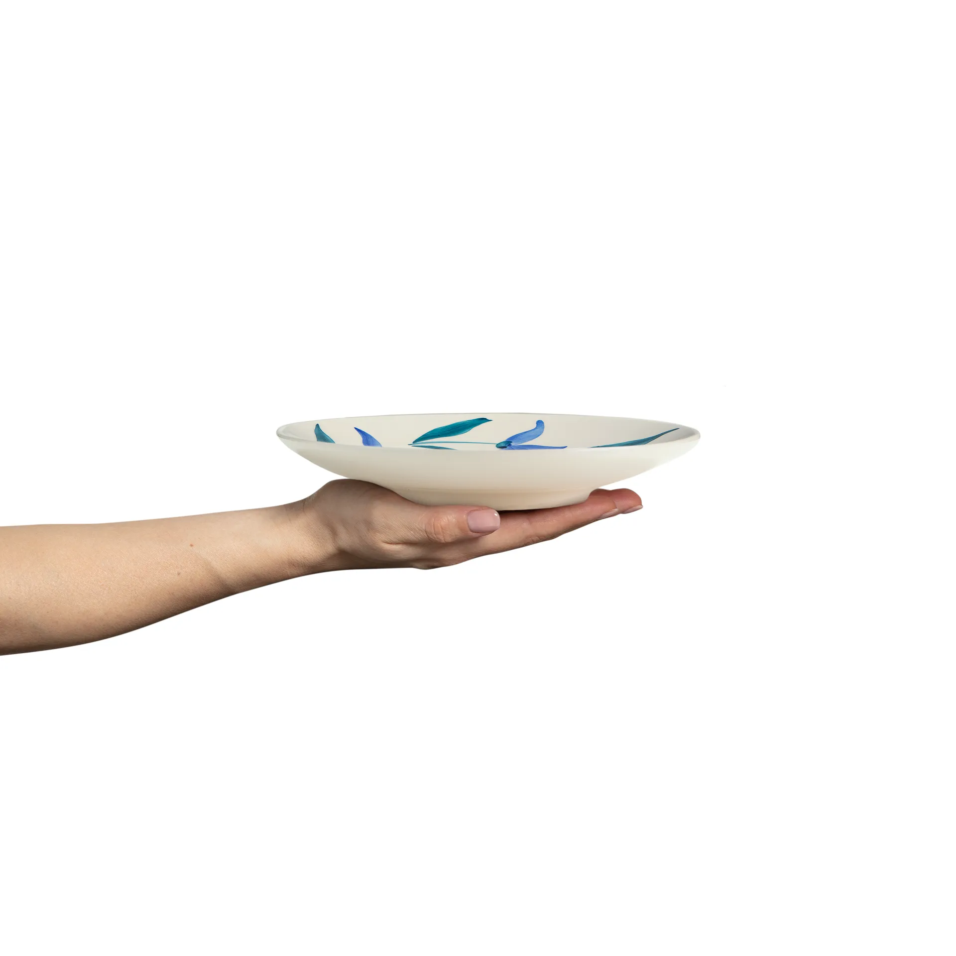 Flowers blossom asjett Ø20 cm, Hvit Mateus