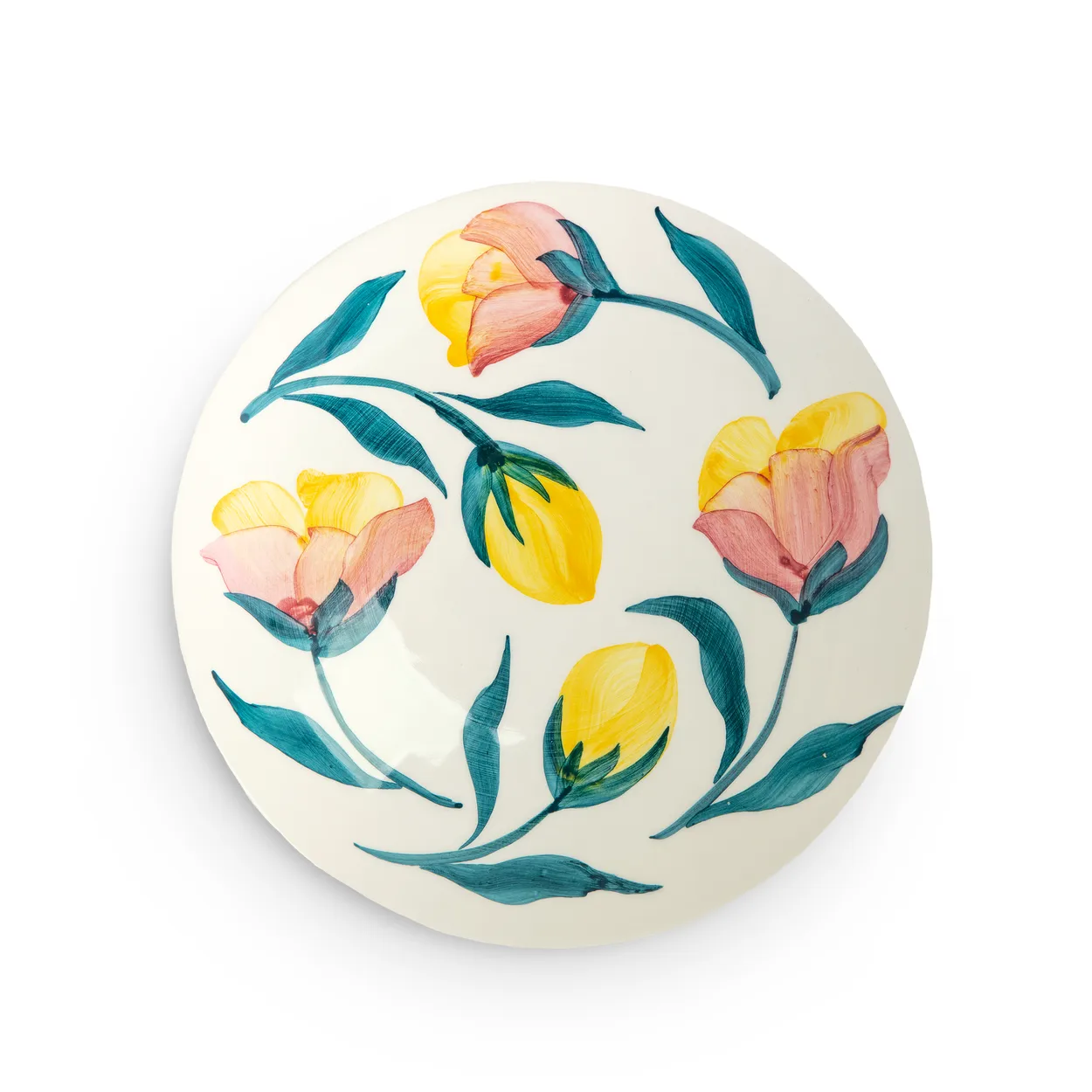 Mateus Flowers Tulips asjett Ø20 cm Hvit