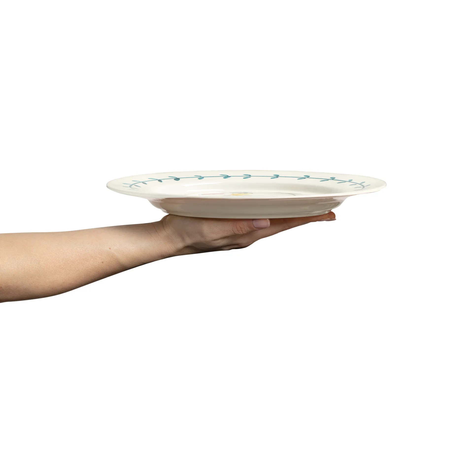 Flowers Tulips tallerken Ø28 cm, Hvit Mateus