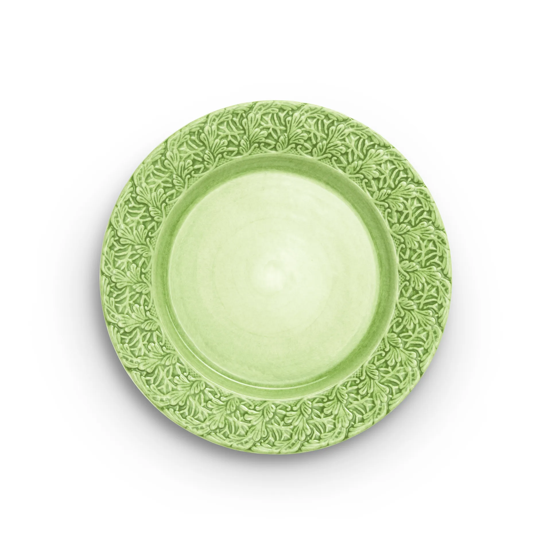 Lace tallerken 25 cm, Grønn Mateus