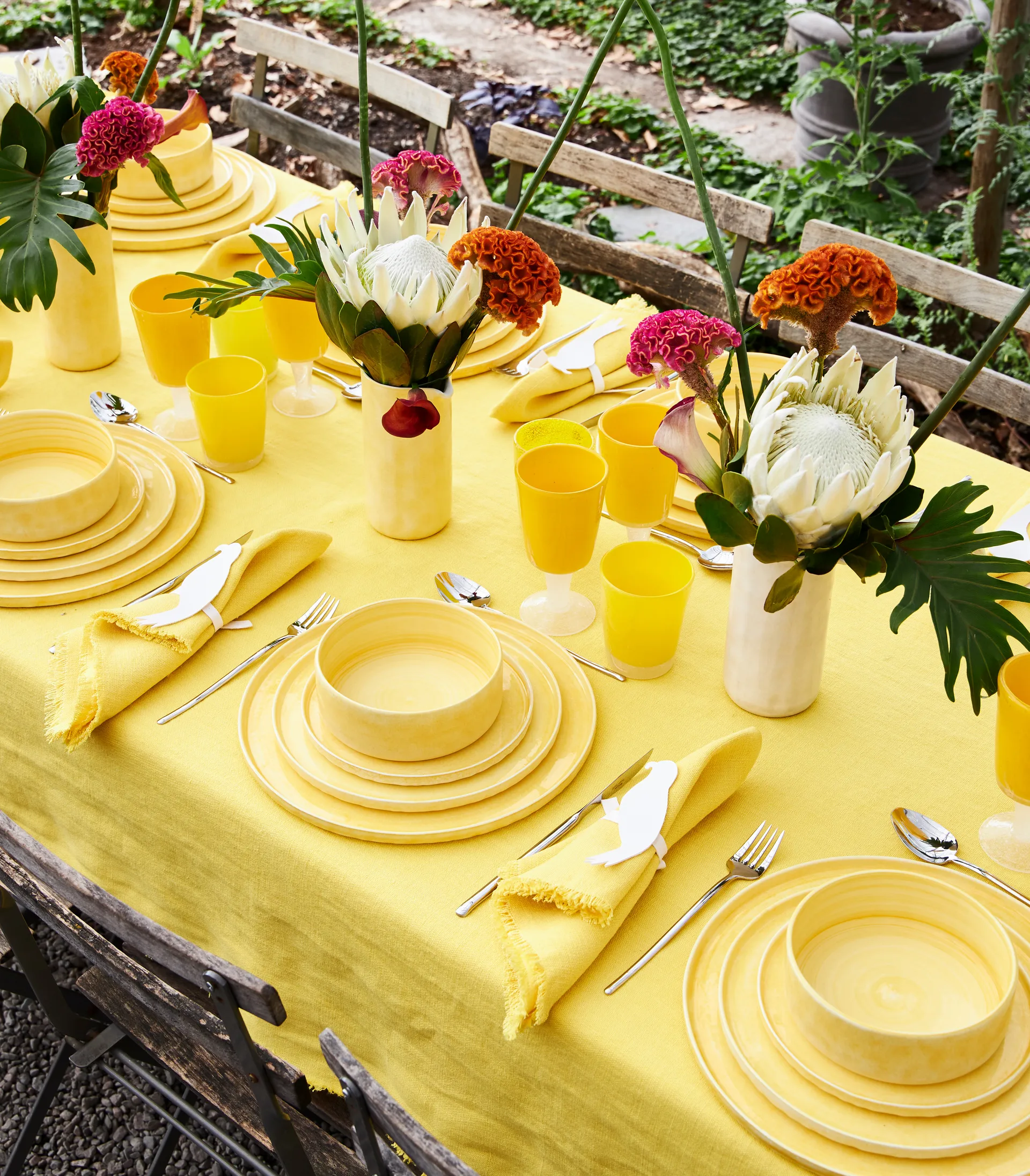 MSY tallerken 25 cm, Gul Mateus