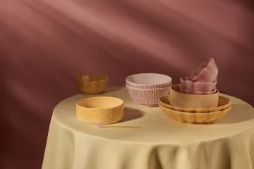 Oyster bolle Ø13 cm - Gul - Mateus