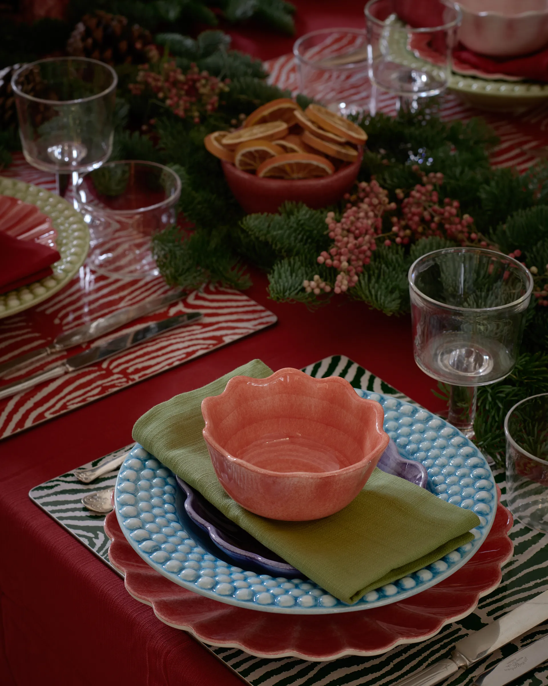 Oyster bolle Ø13 cm, Rød Mateus