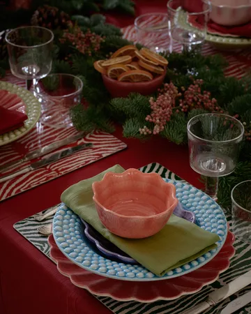 Oyster bolle Ø13 cm - Rød - Mateus