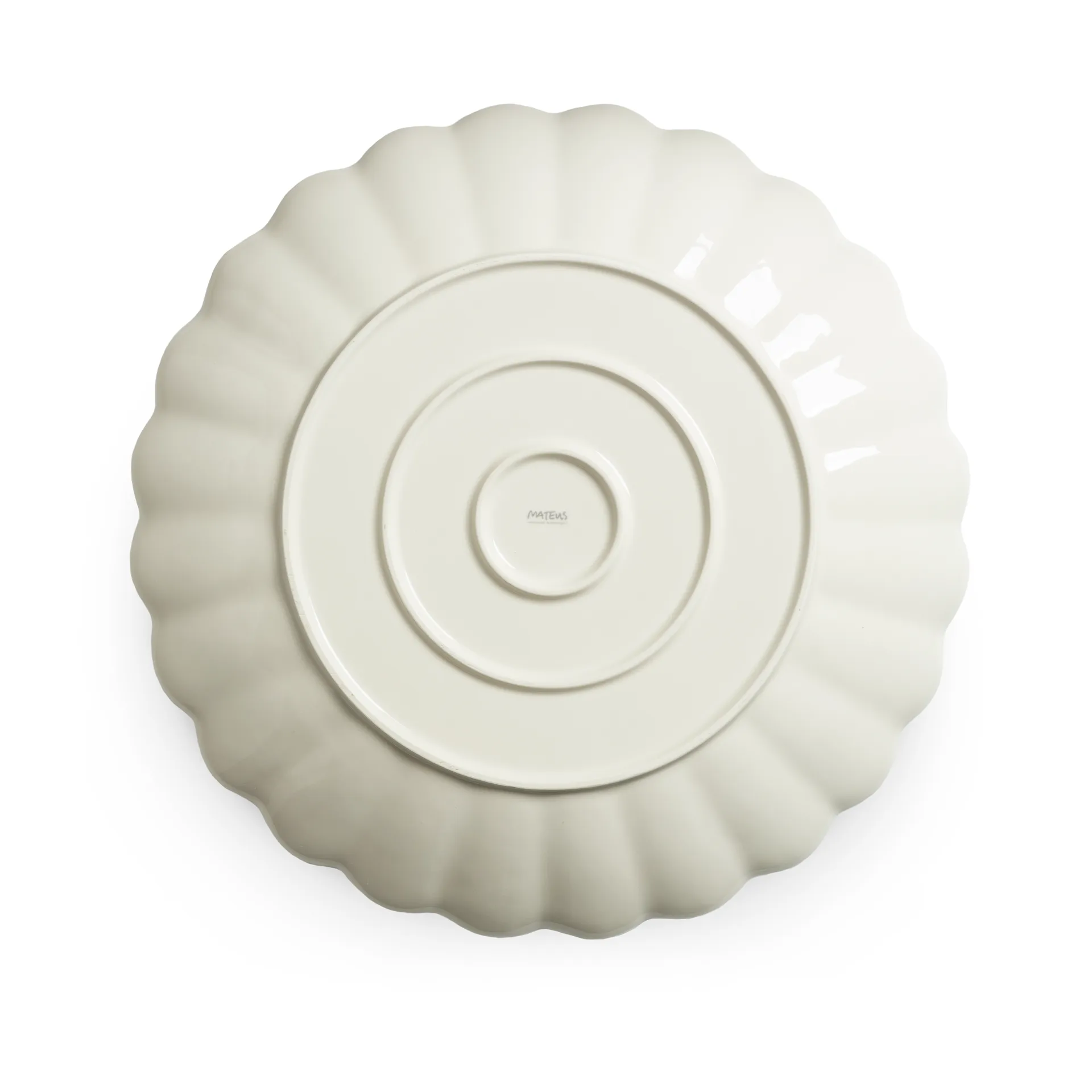 Oyster fat rund 42 cm, Forest green Mateus