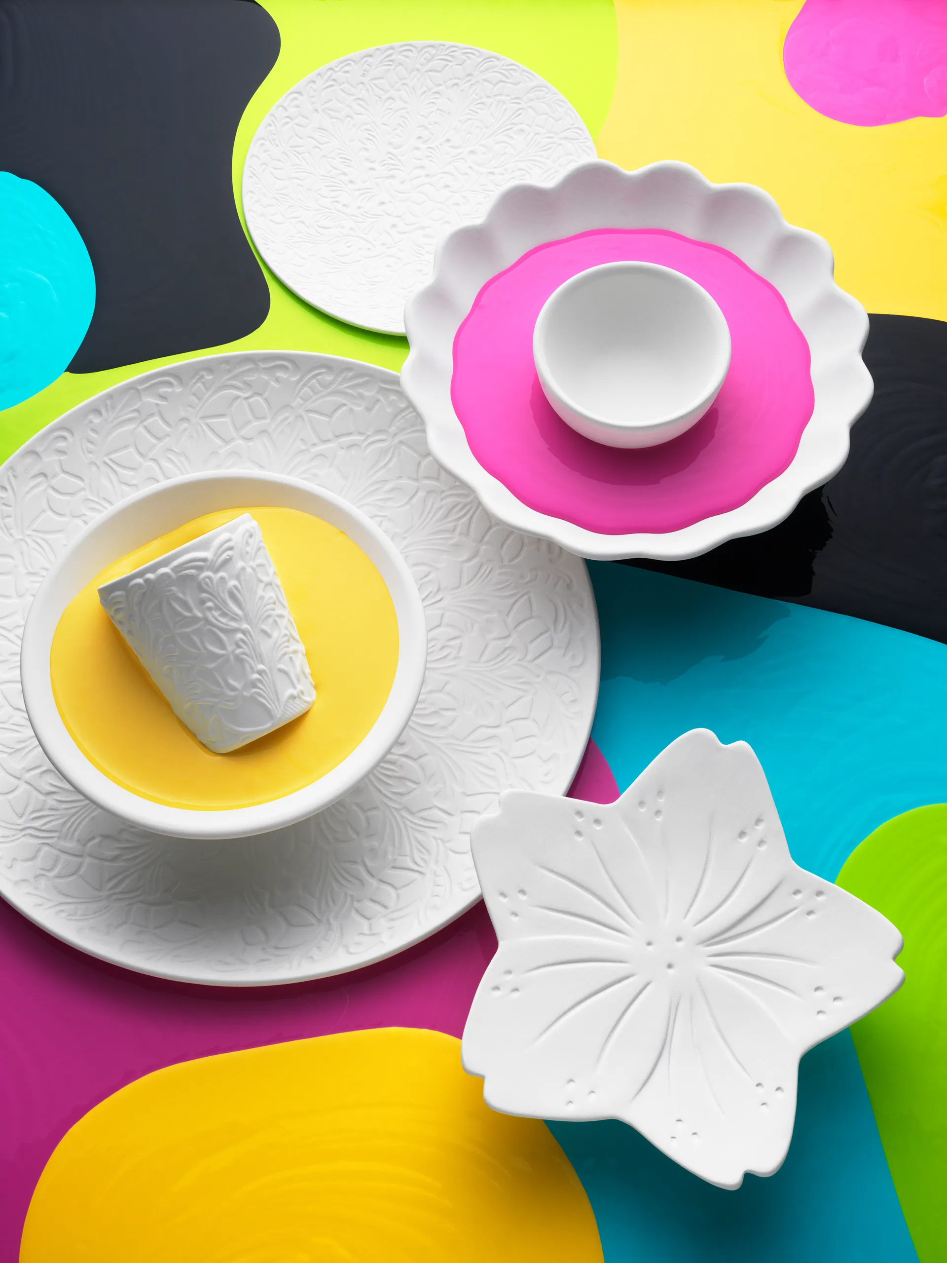 Oyster skål Ø24 cm, Hvit Mateus