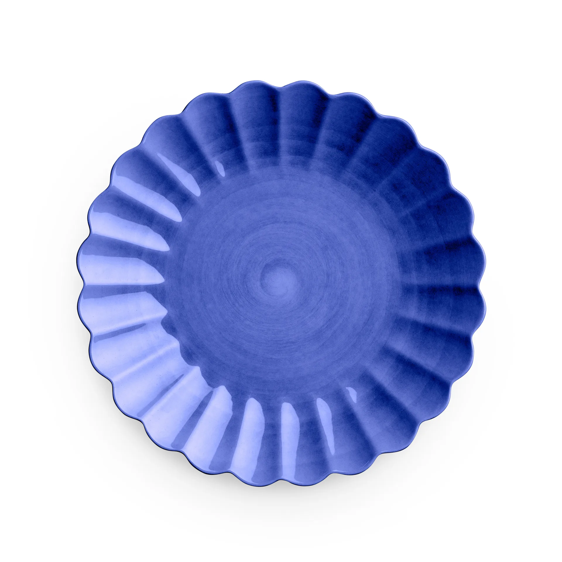 Oyster tallerken 28 cm, Blå Mateus