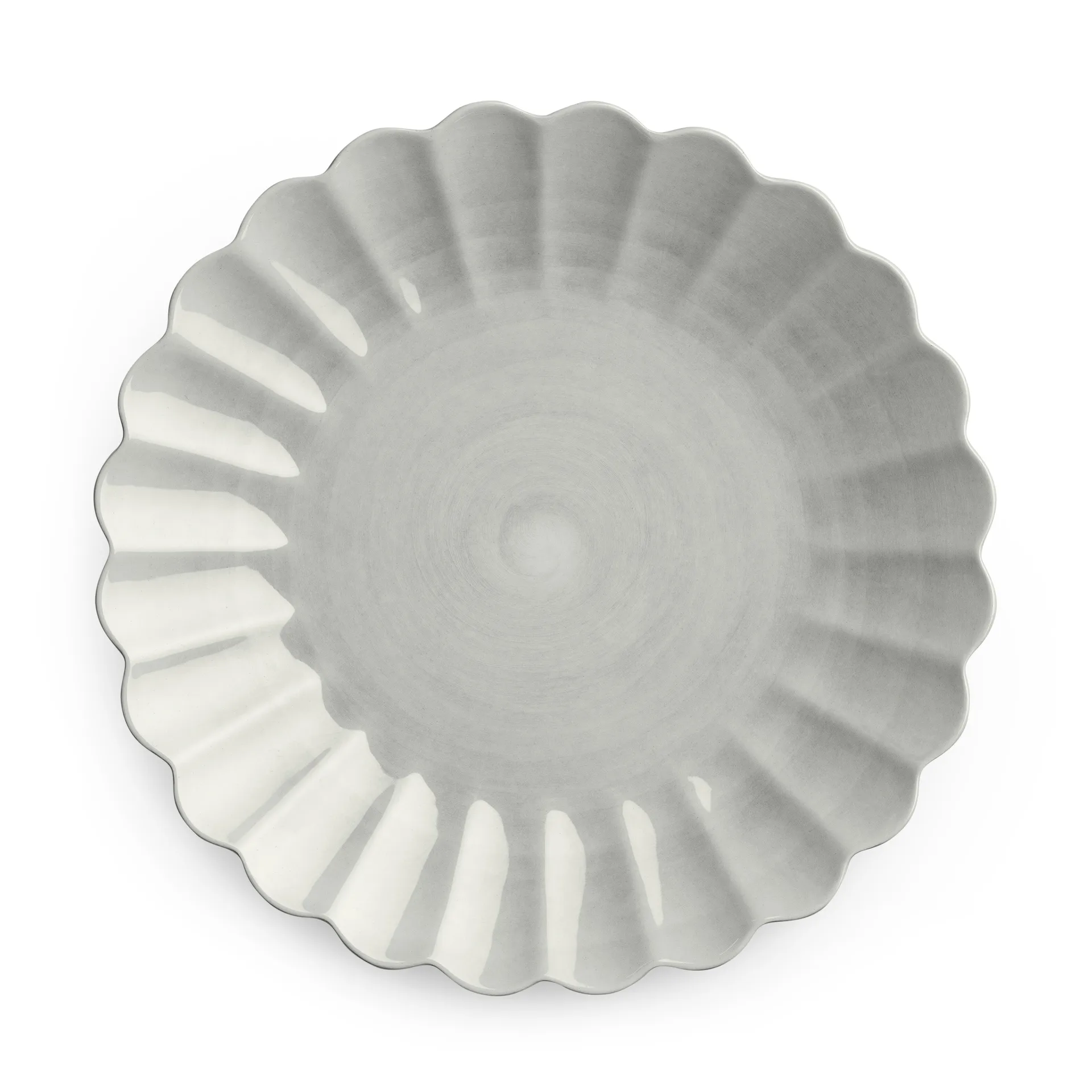 Oyster tallerken 28 cm, Grå Mateus