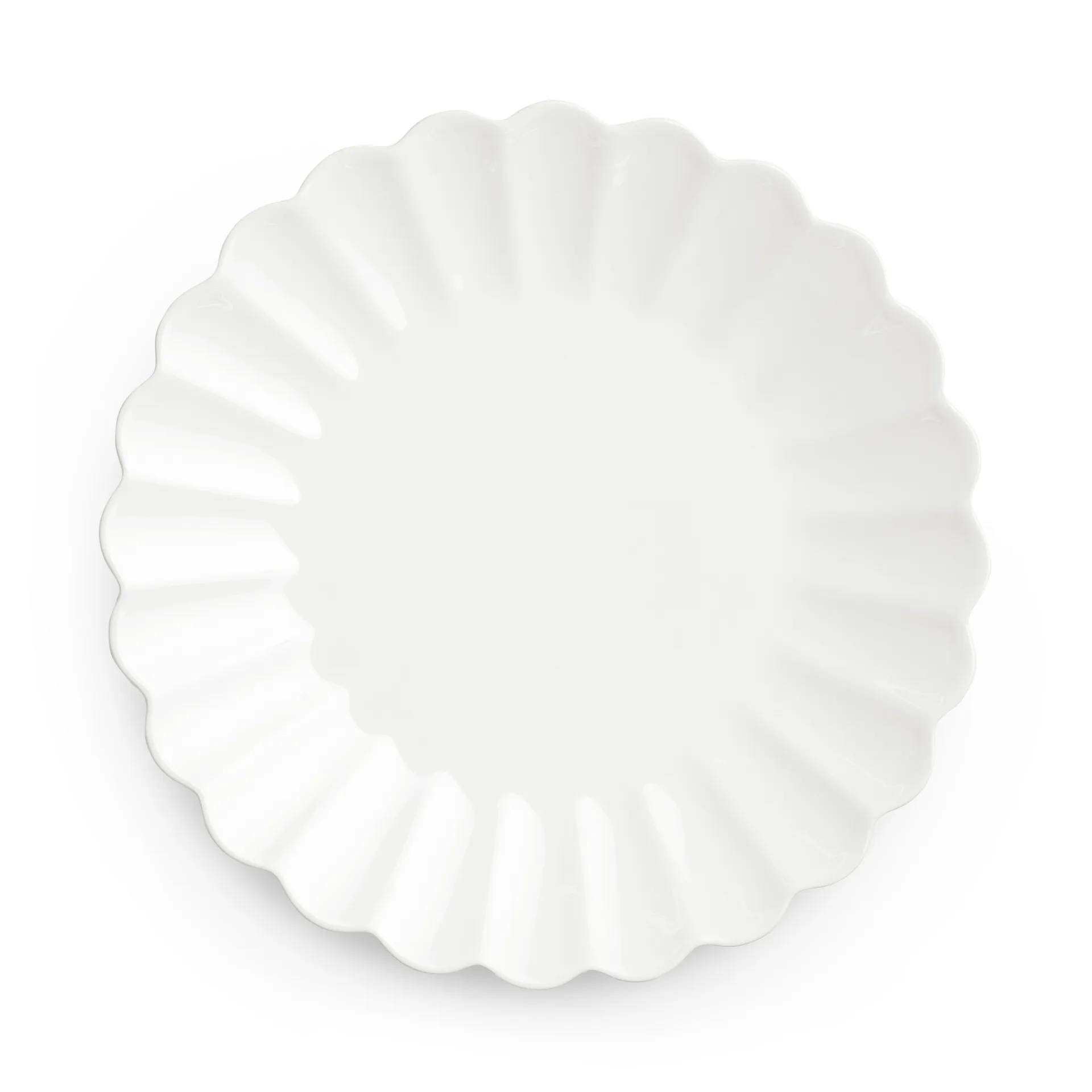 Oyster tallerken 28 cm, Hvit Mateus