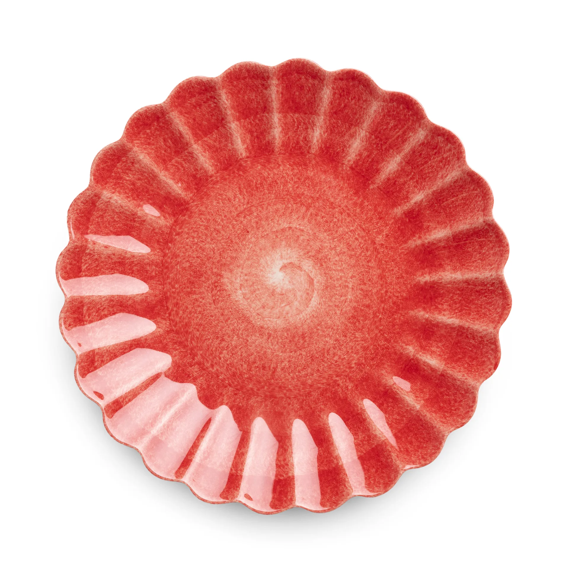 Oyster tallerken 28 cm, Rød Mateus