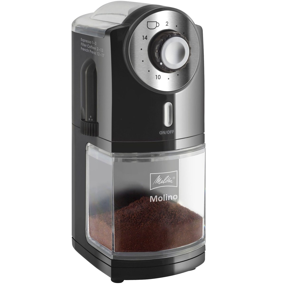 Melitta Molino - Kaffekvern - 100 W - sort