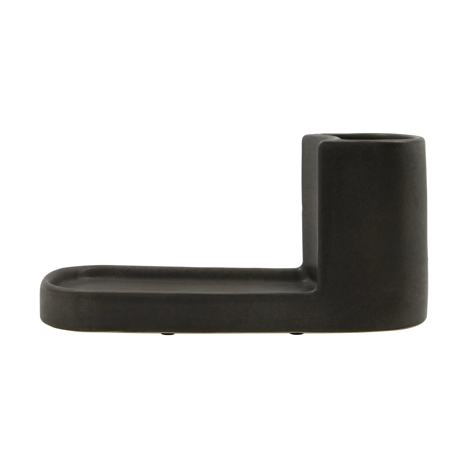 Datura Børste-og såpeholder, Mørkegrå Meraki