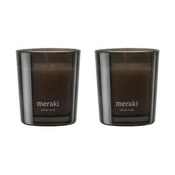 Meraki duftlys 12 timer 2-pk - Velvet mind - Meraki