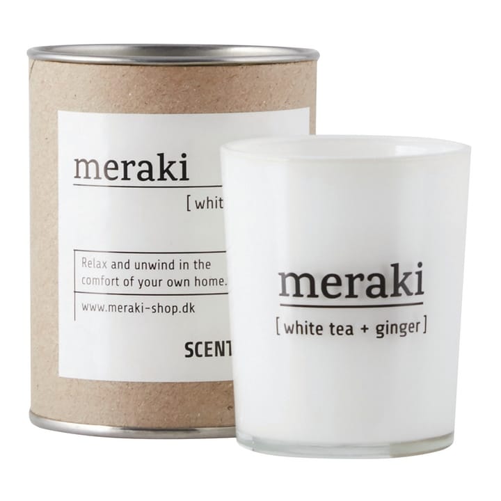 Meraki duftlys 35 timer, White tea-ginger Meraki
