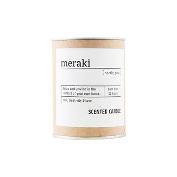 Meraki duftlys brunt glass 12 timer - Nordic pine - Meraki