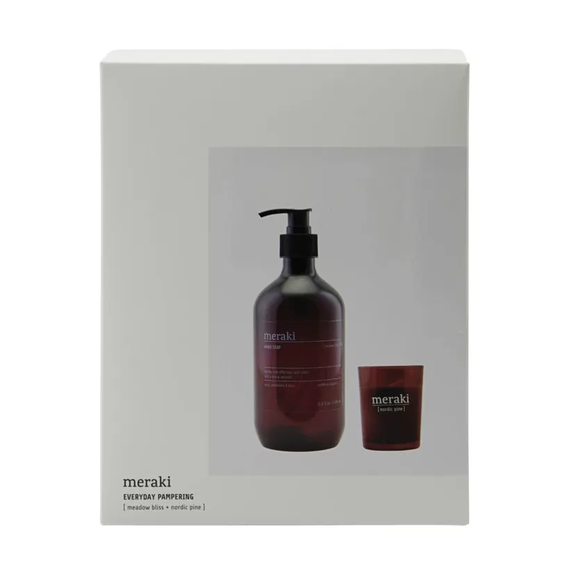 Meraki gavesett håndsåpe og duftlys, Everyday pampering Meraki