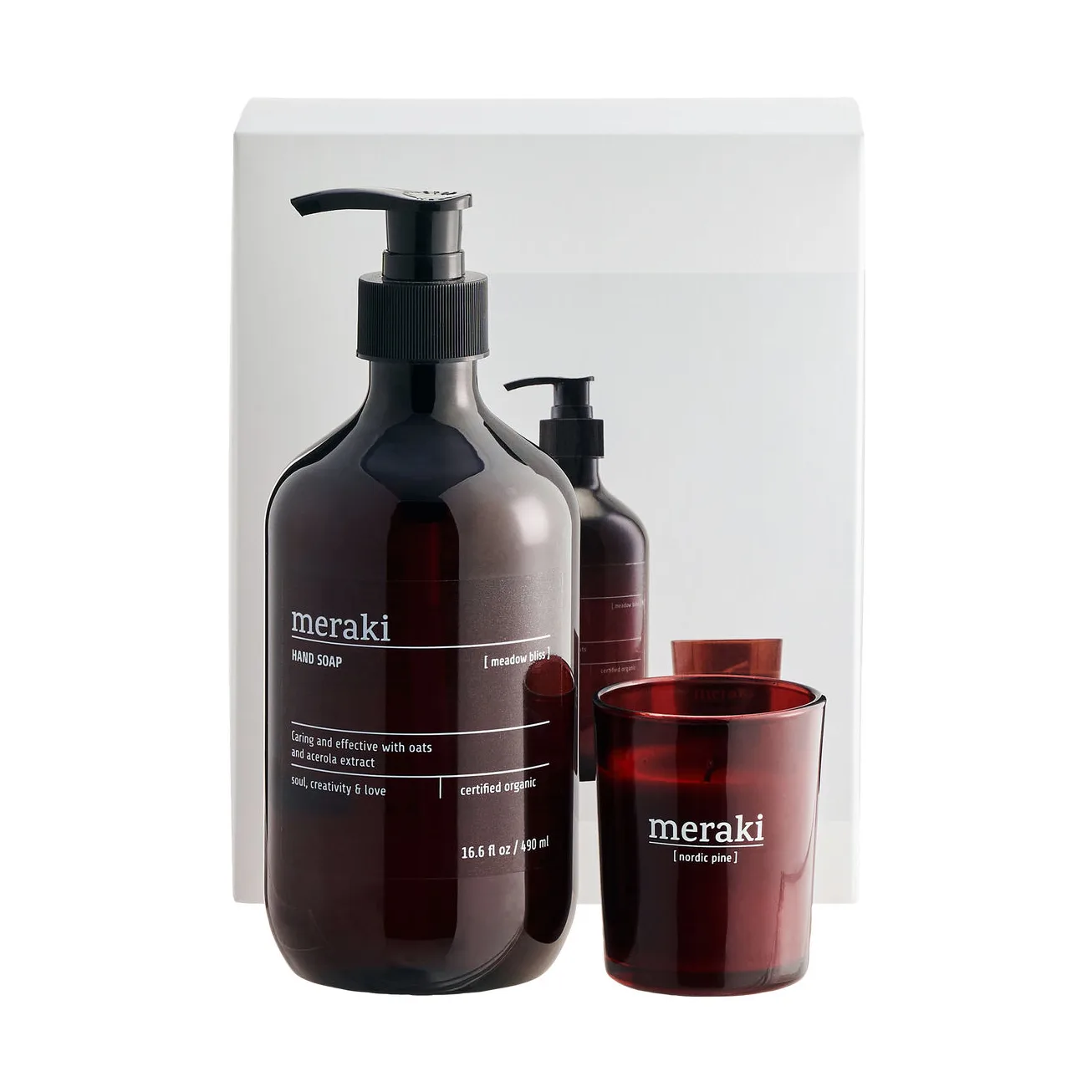 Meraki gavesett håndsåpe og duftlys, Everyday pampering Meraki